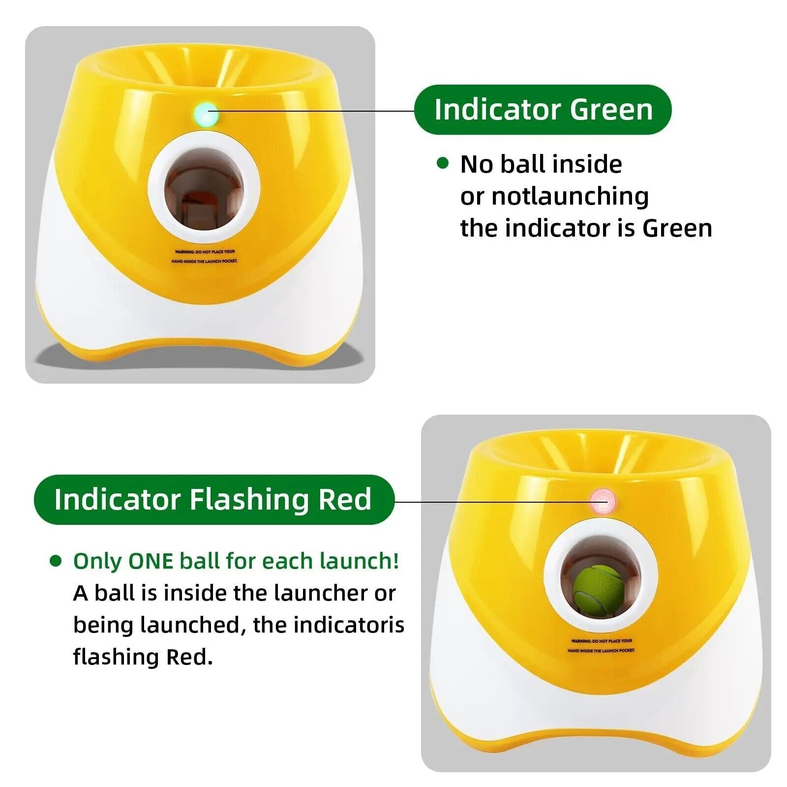 Automatic Ball Launcher Throwing Machine Dog Toys Interactive Tennis Pet Thrower